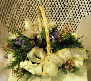 WILD FLOWER BASKET FOR THE FLOWER GIRL  